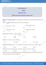 Đề thi giữa kì 1 Toán 7 - Đề số 3 - Kết nối tri thức